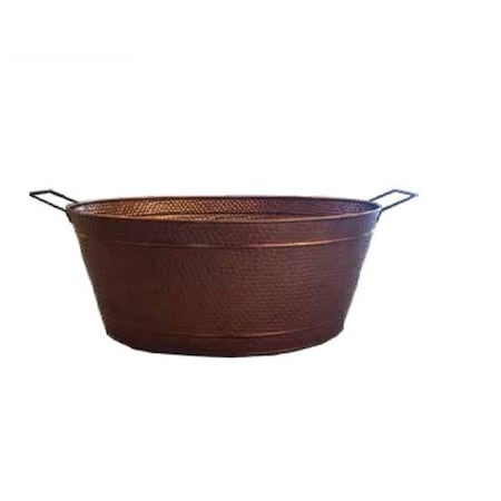 Dagan Dagan 1550 Hammered Steel Log Bucket; Copper 1550